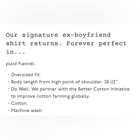 Madewell Classic Ex-Boyfriend Button-Up Shirt grid window forgotten petal size S - Picture 9 of 9